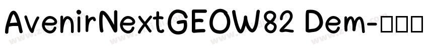 AvenirNextGEOW82 Dem字体转换
